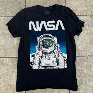 Chemistry nasa t shirt with white astronaut logo